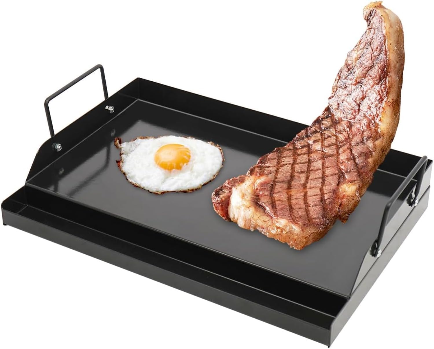Camping Cooking Flat Top - กระทะเหล็กหล่อเคลือบกันติดขนาด 18
