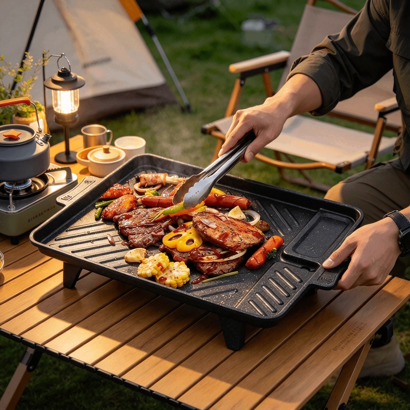 แผ่นย่างสไตล์เกาหลีแบบพกพา เคล - Camping Hiking Cooking บทวิจารณ์และราคา