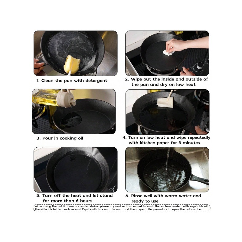 กระทะเหล็กหล่อสีดำ ขนาด 3/4/5  - Quality Camping Cooking Set บทวิจารณ์และราคา