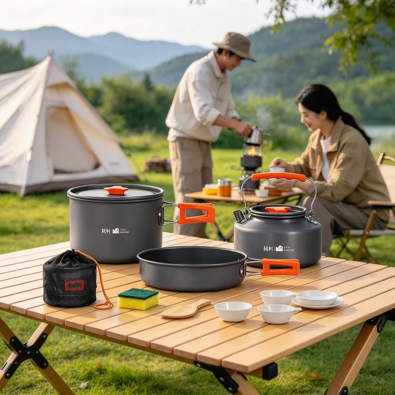 ชุดเครื่องครัวสำหรับตั้งแคมป์  - Camping Cooking Organizer บทวิจารณ์และราคา