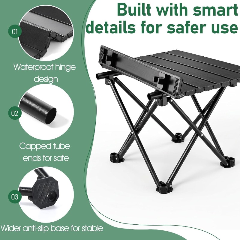 โต๊ะพับได้แบบพกพาสำหรับตั้งแคม - Camping Hiking Cooking บทวิจารณ์และราคา