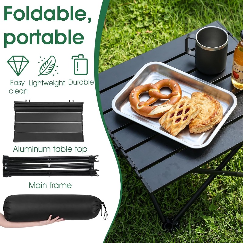โต๊ะพับได้แบบพกพาสำหรับตั้งแคม - Camping Hiking Cooking บทวิจารณ์และราคา